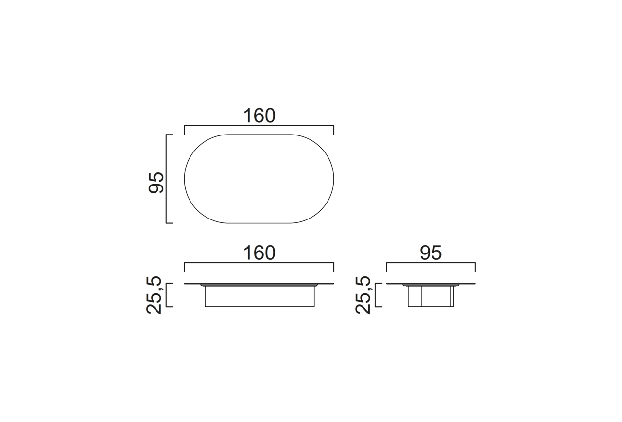Schéma Table basse centrale (verre)