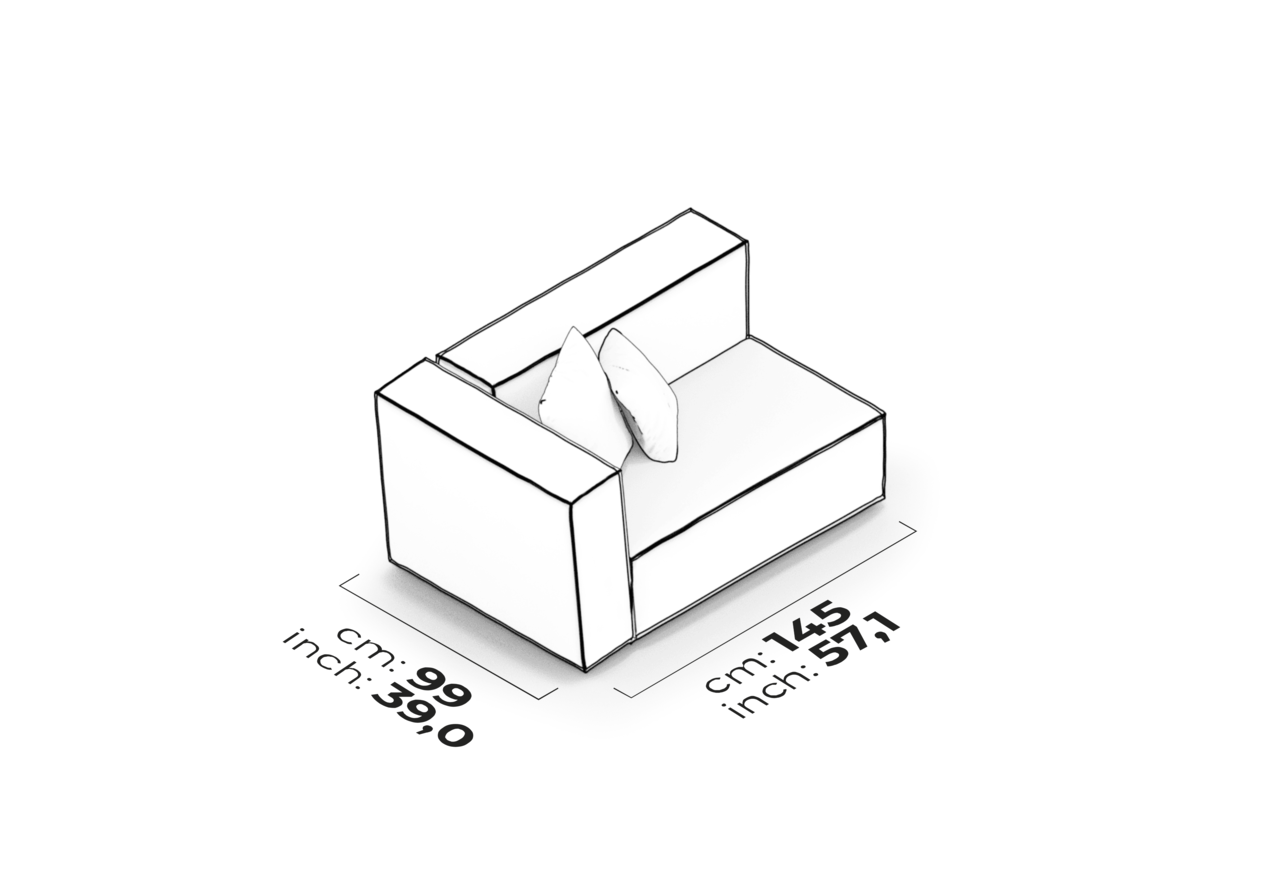 Schéma Module de bras haut 120 cm (gauche)