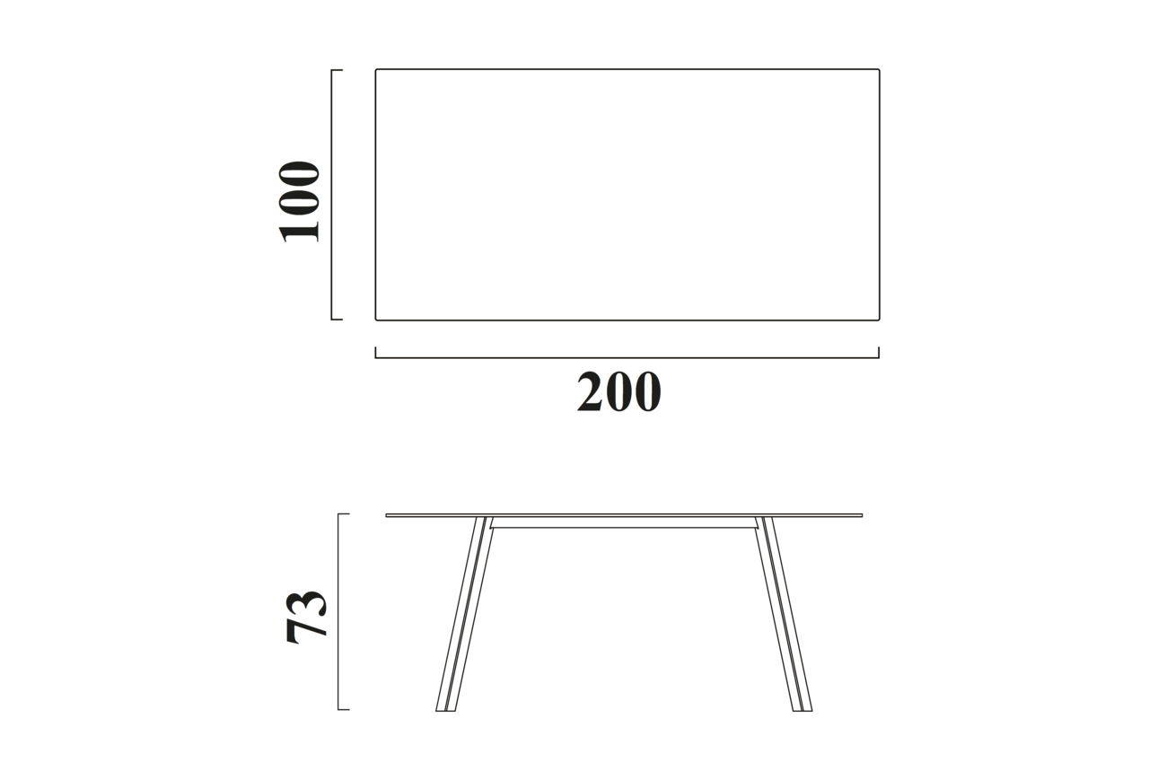 Schéma Table Quartz pour 6 à 8 chaises