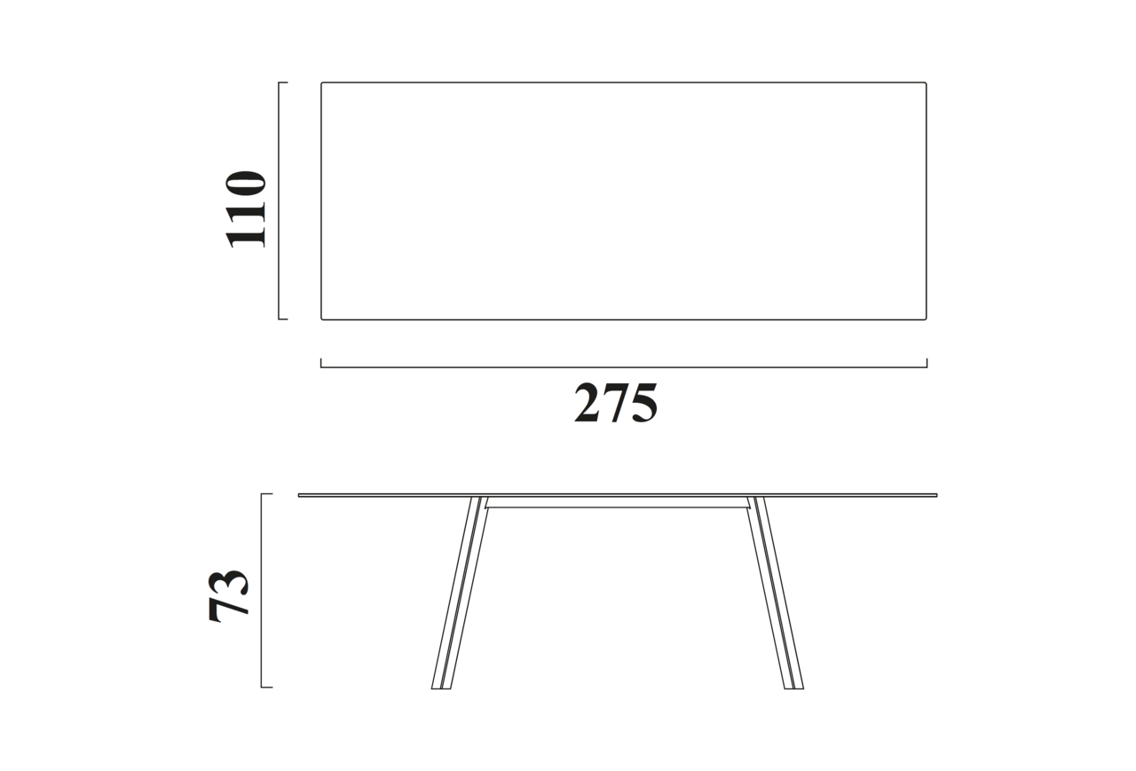 Schéma Table Quartz pour 10 chaises
