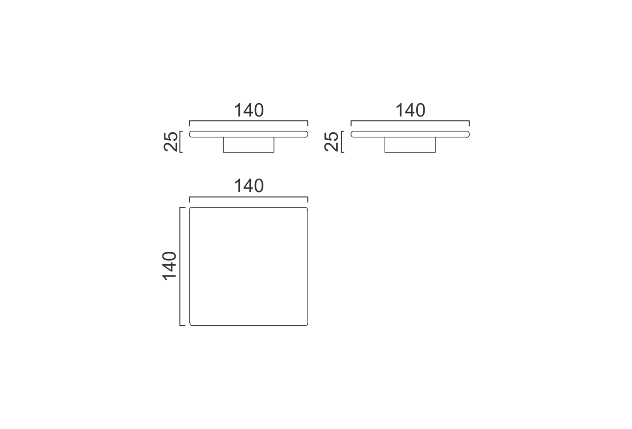 Schéma Grande table basse