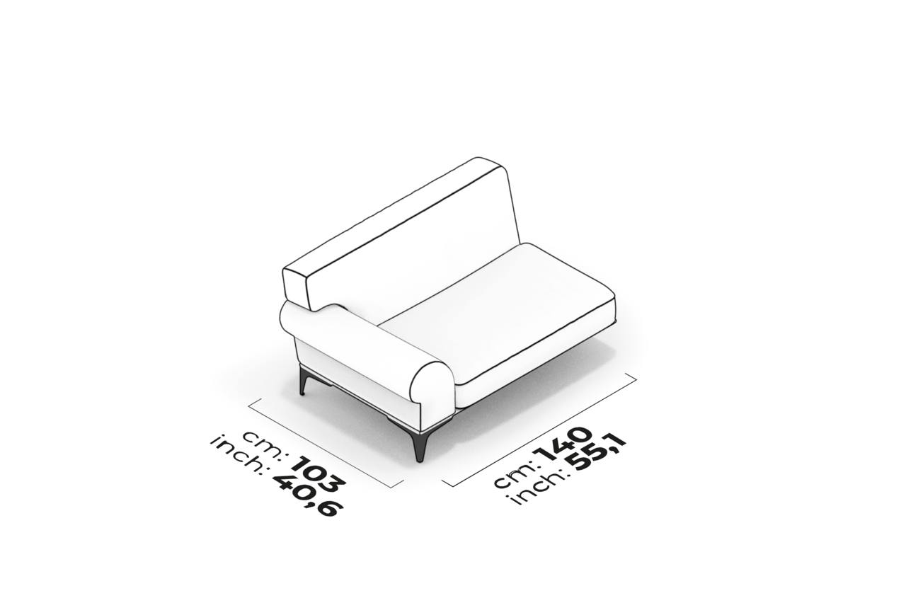 Schéma Module de bras 105 cm (gauche)