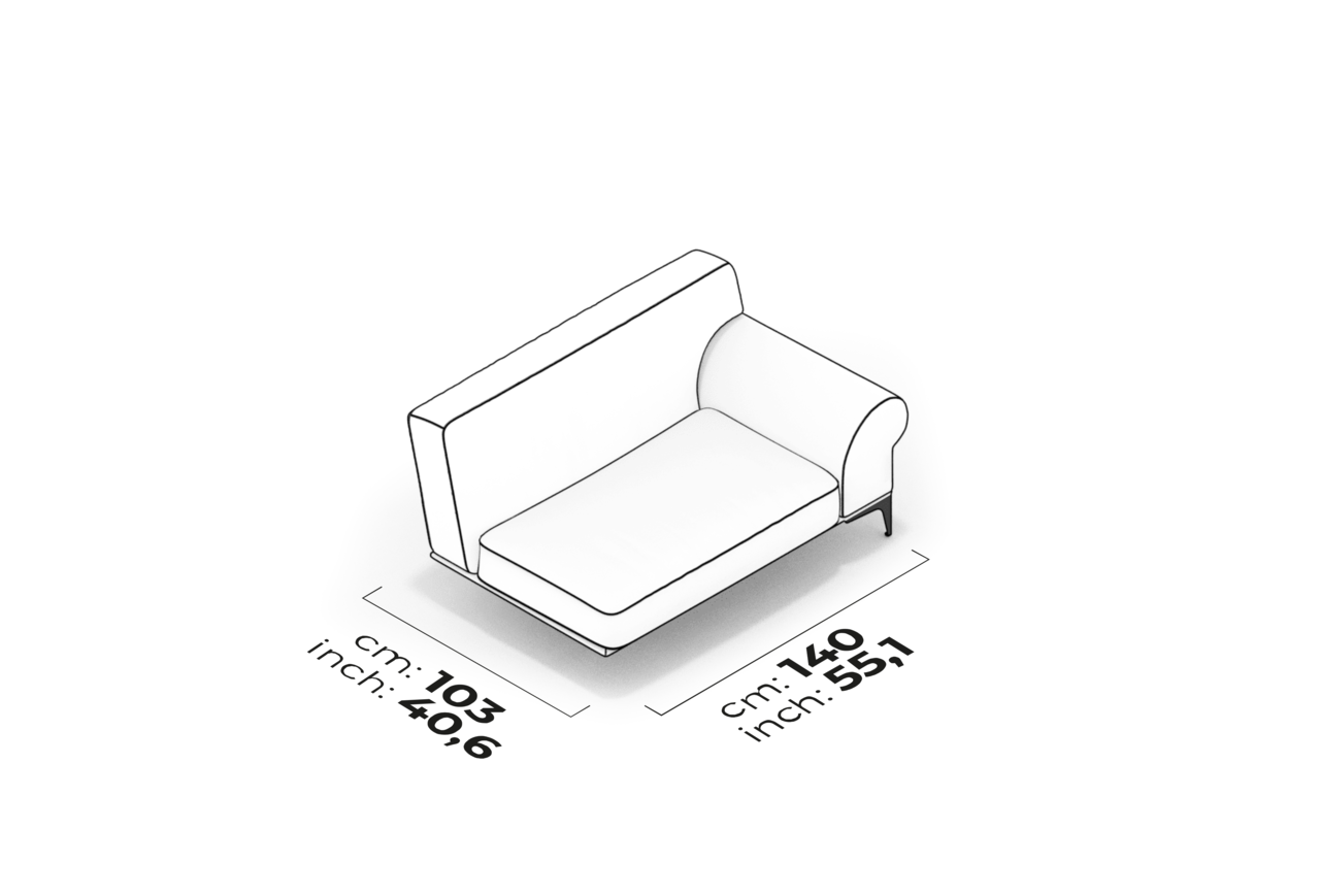 Schéma Module de bras 105 cm (droit)