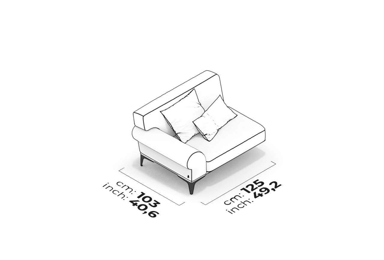 Schéma Module de bras 90 cm (gauche)