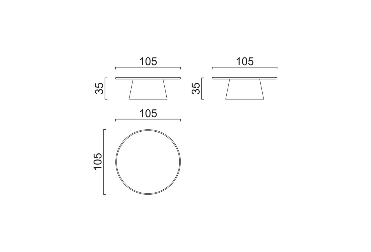 Schéma Grande table basse