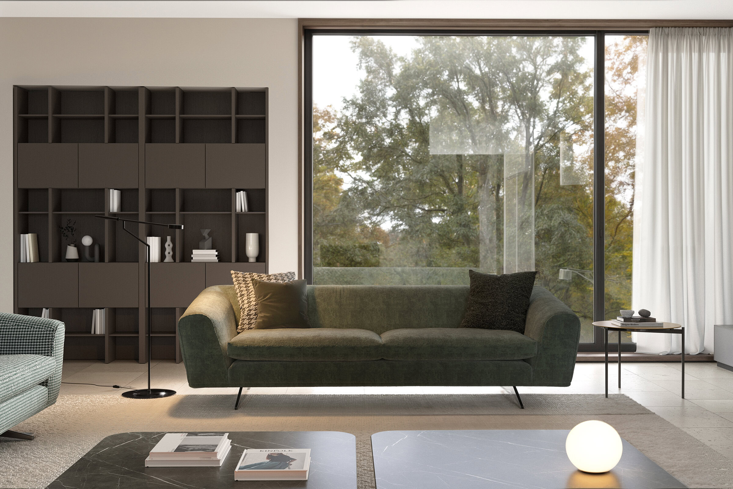 Éclairage intégré de l'étagère Siena