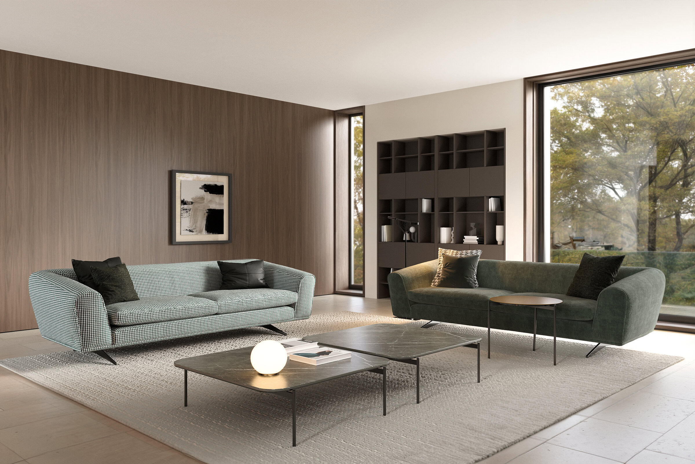 Élégance de l'étagère Siena