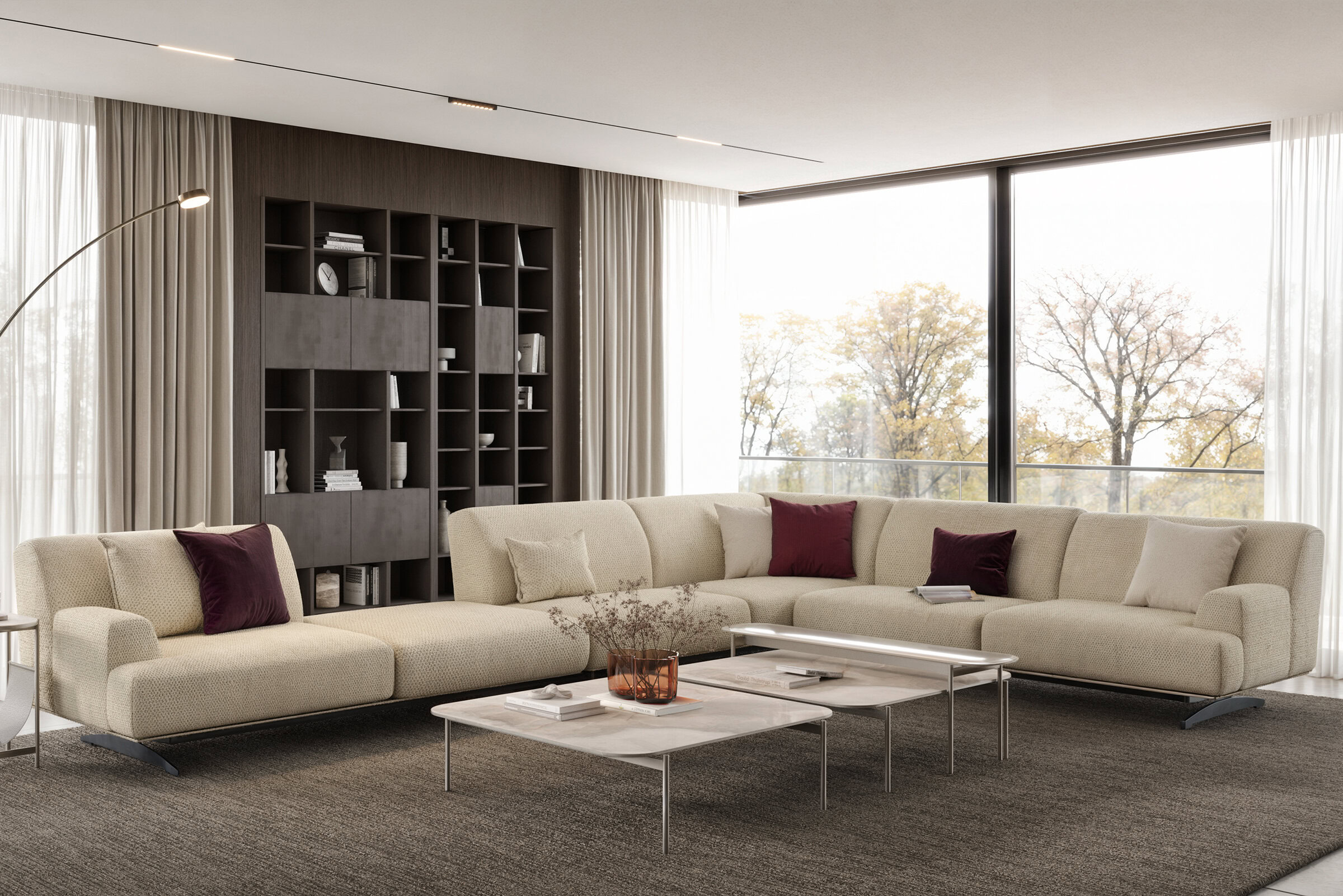 Étagère Siena dans un intérieur raffiné