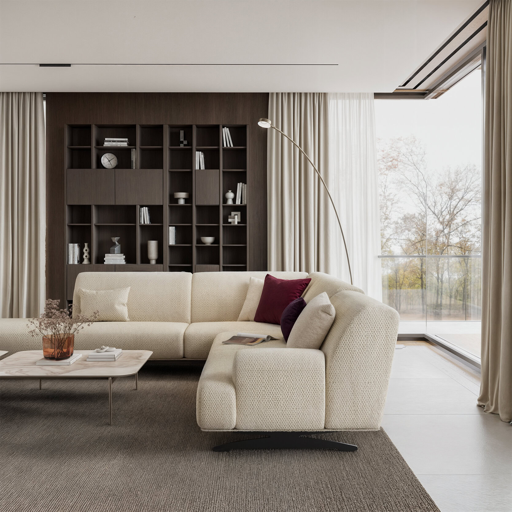 Ambiance avec l'étagère Siena