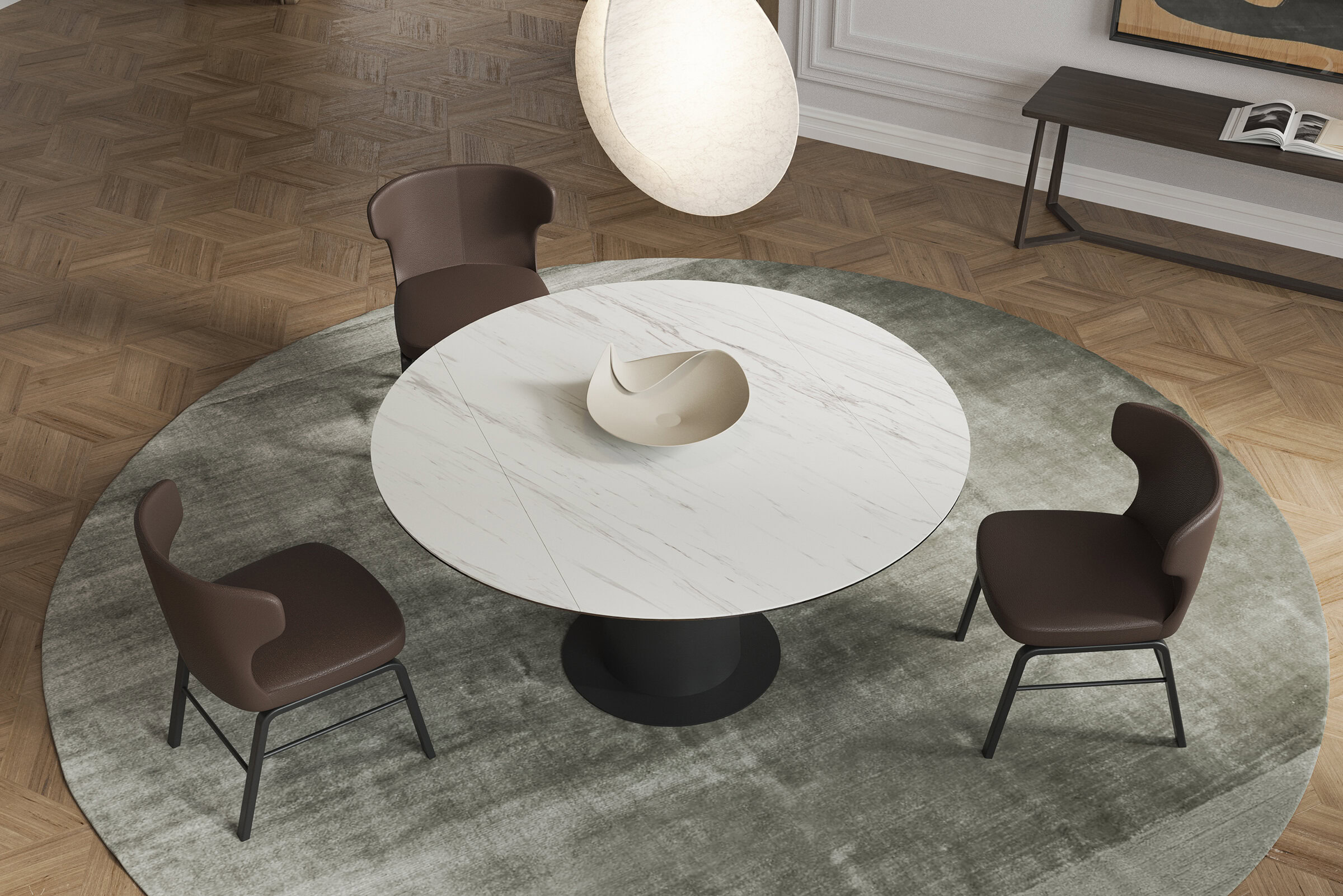 Table Rotation en position étendue