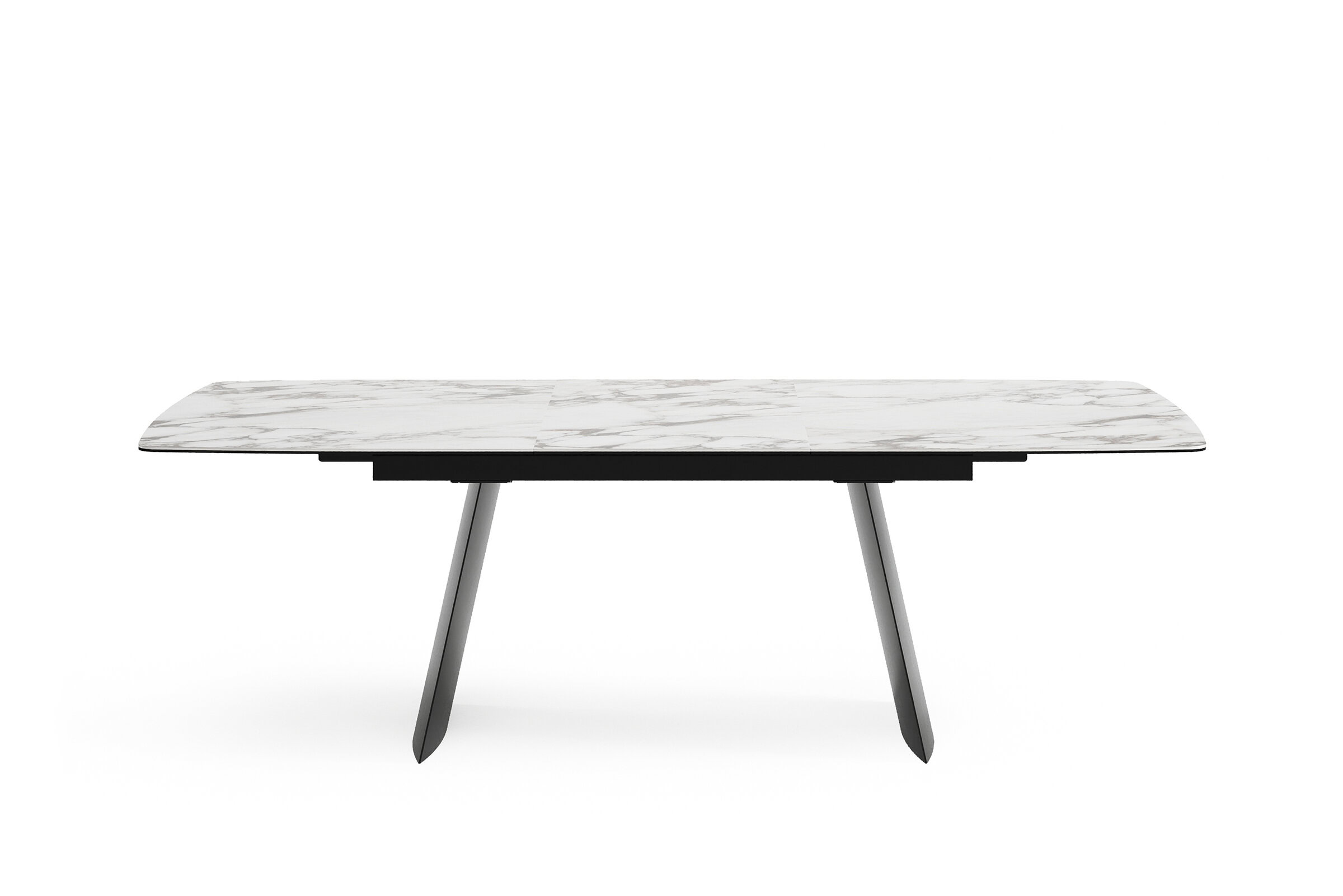 Table Tetra sur fond blanc, vue de profil