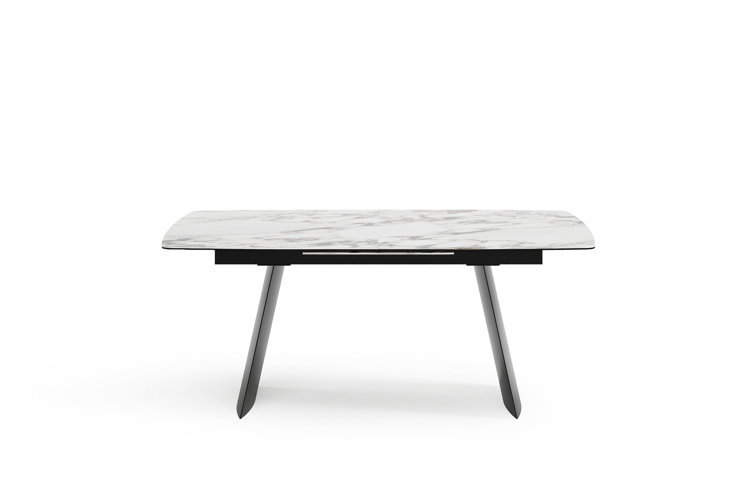 Table Tetra sur fond blanc, vue de dessus