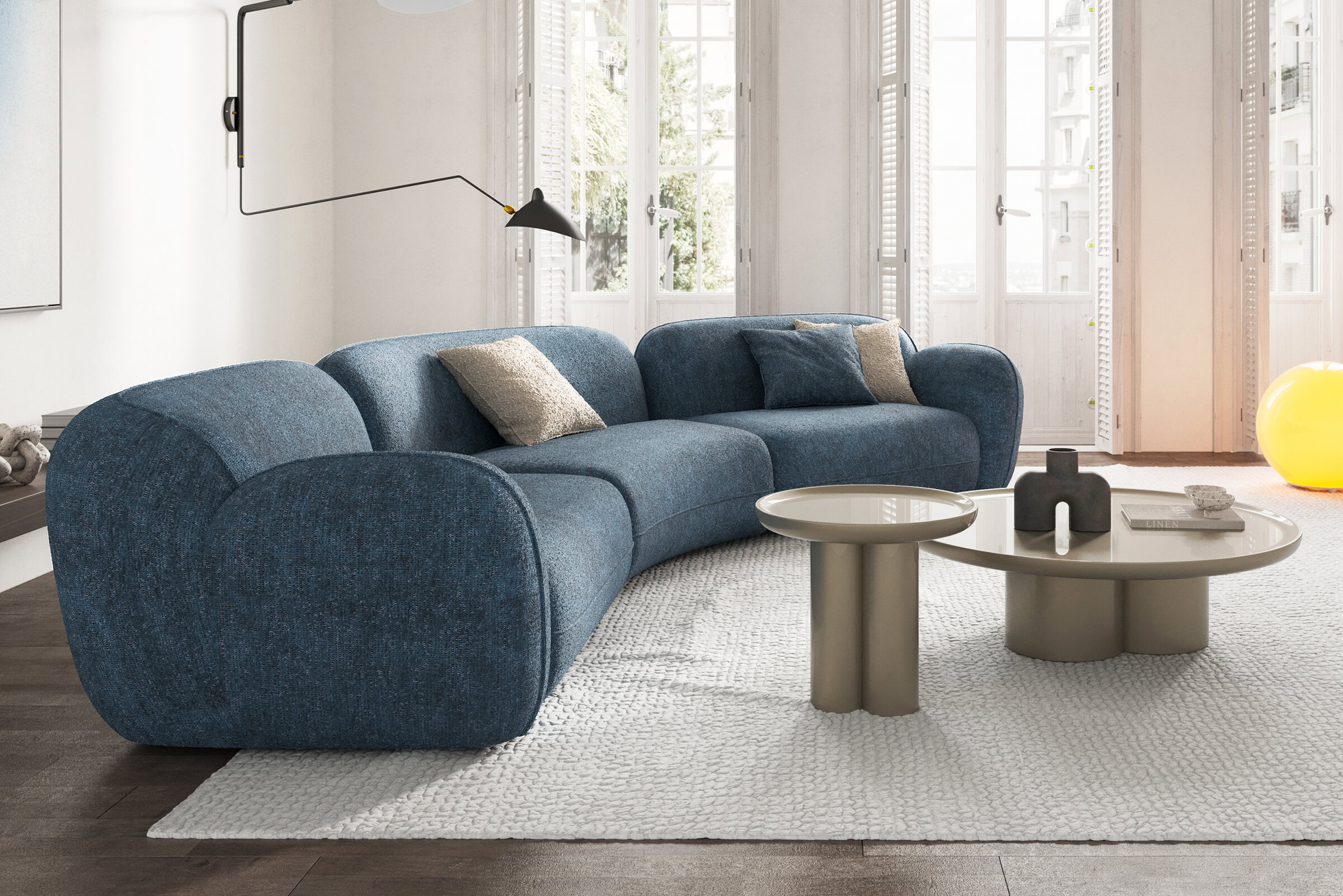 Set de tables Tridente dans un salon