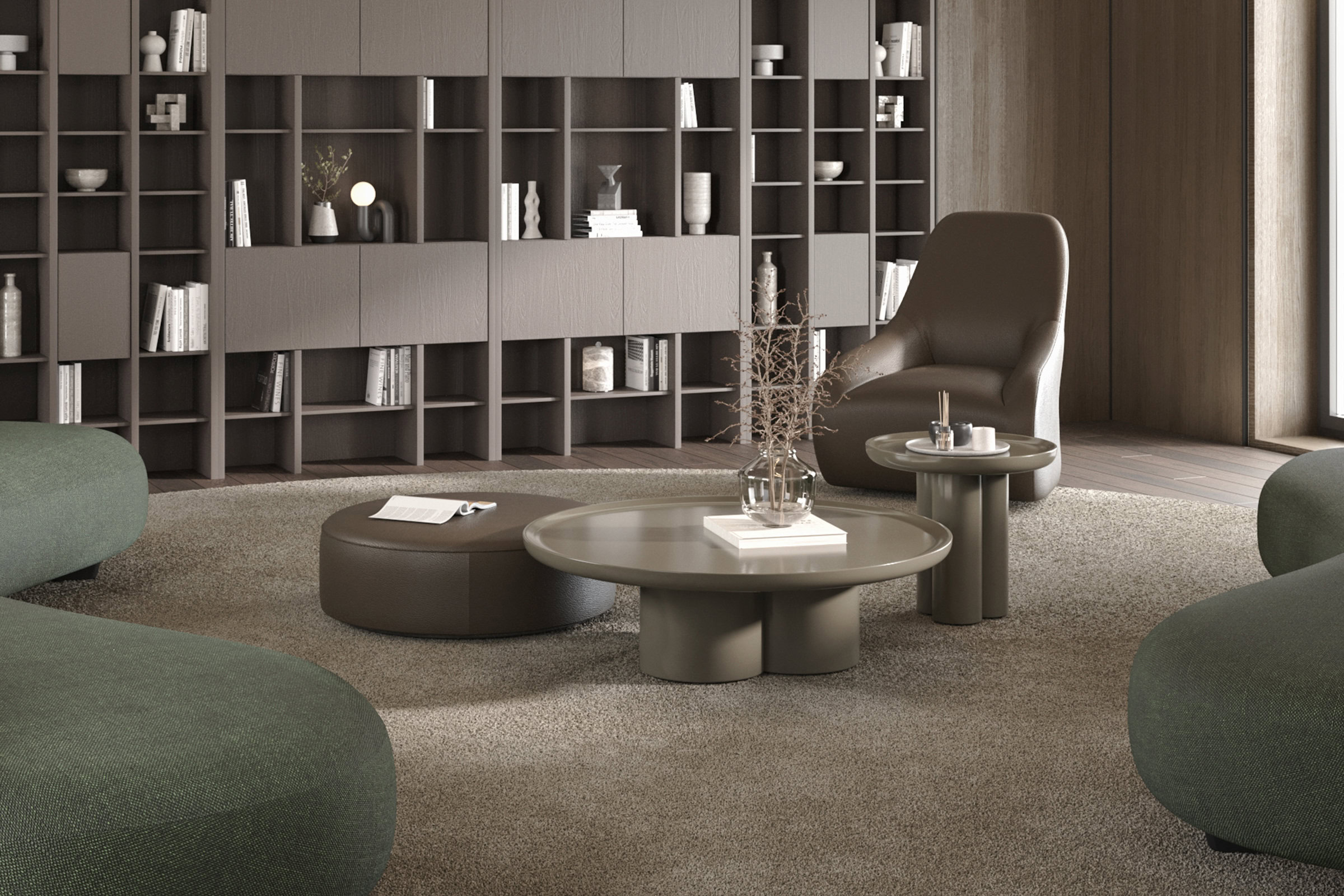 Vue de dessus de la collection Tridente