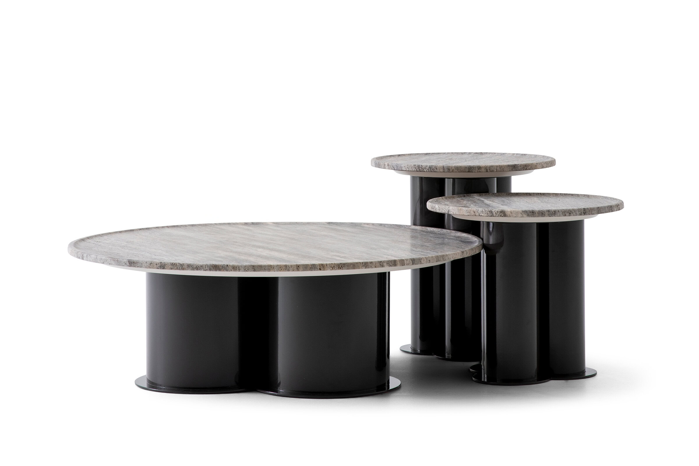 Set de tables Trio sur fond blanc