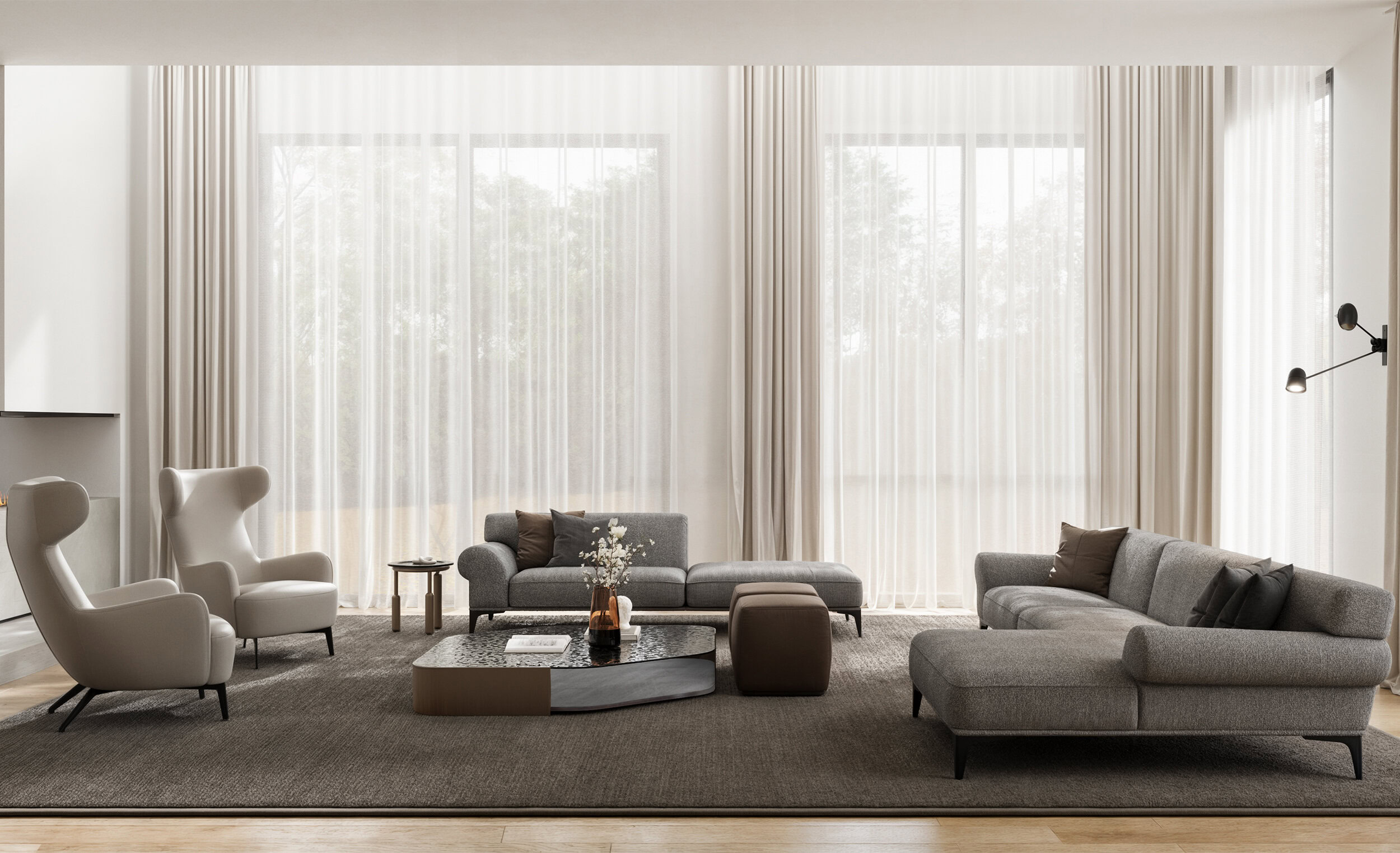 La table basse Sail comme pièce maîtresse