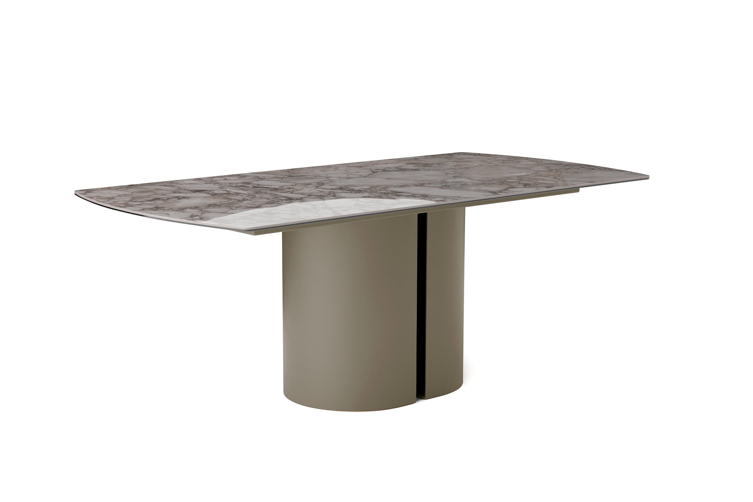 Table Vinci sur fond blanc, vue de face