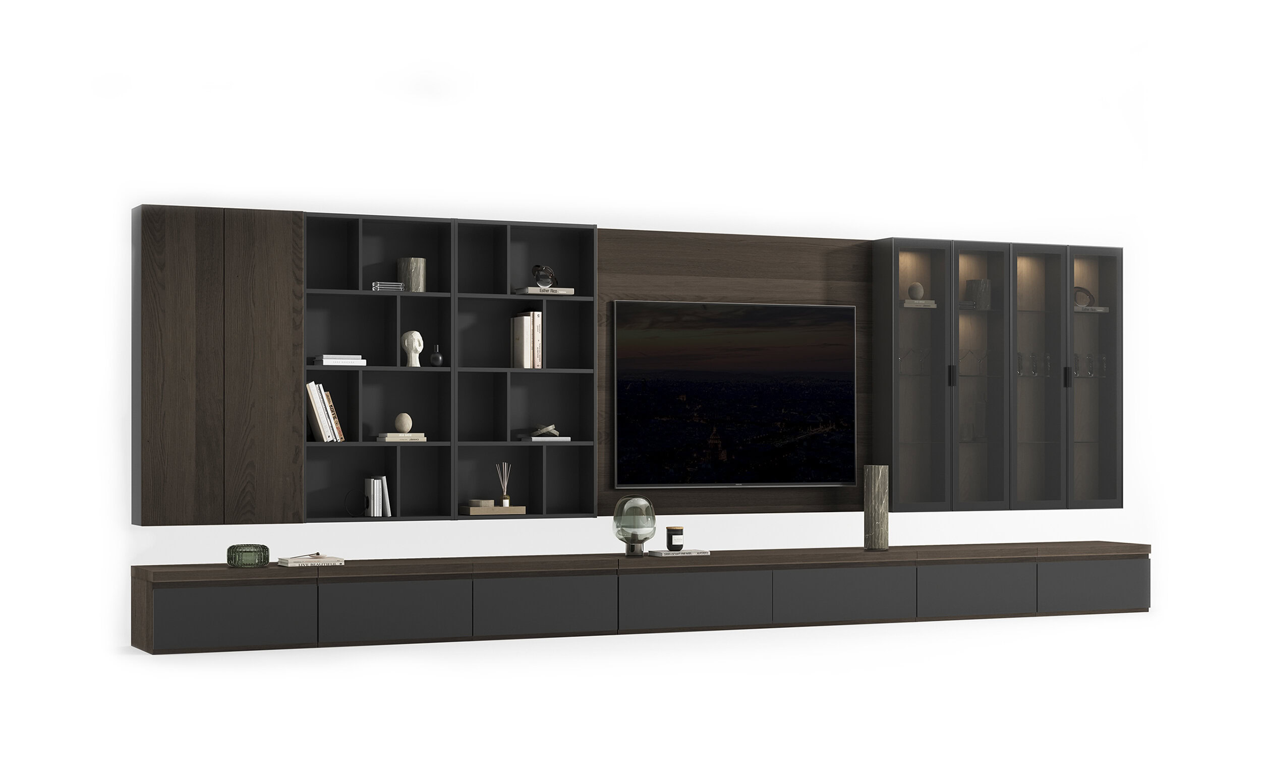 Détail des modules Infinity sur fond blanc