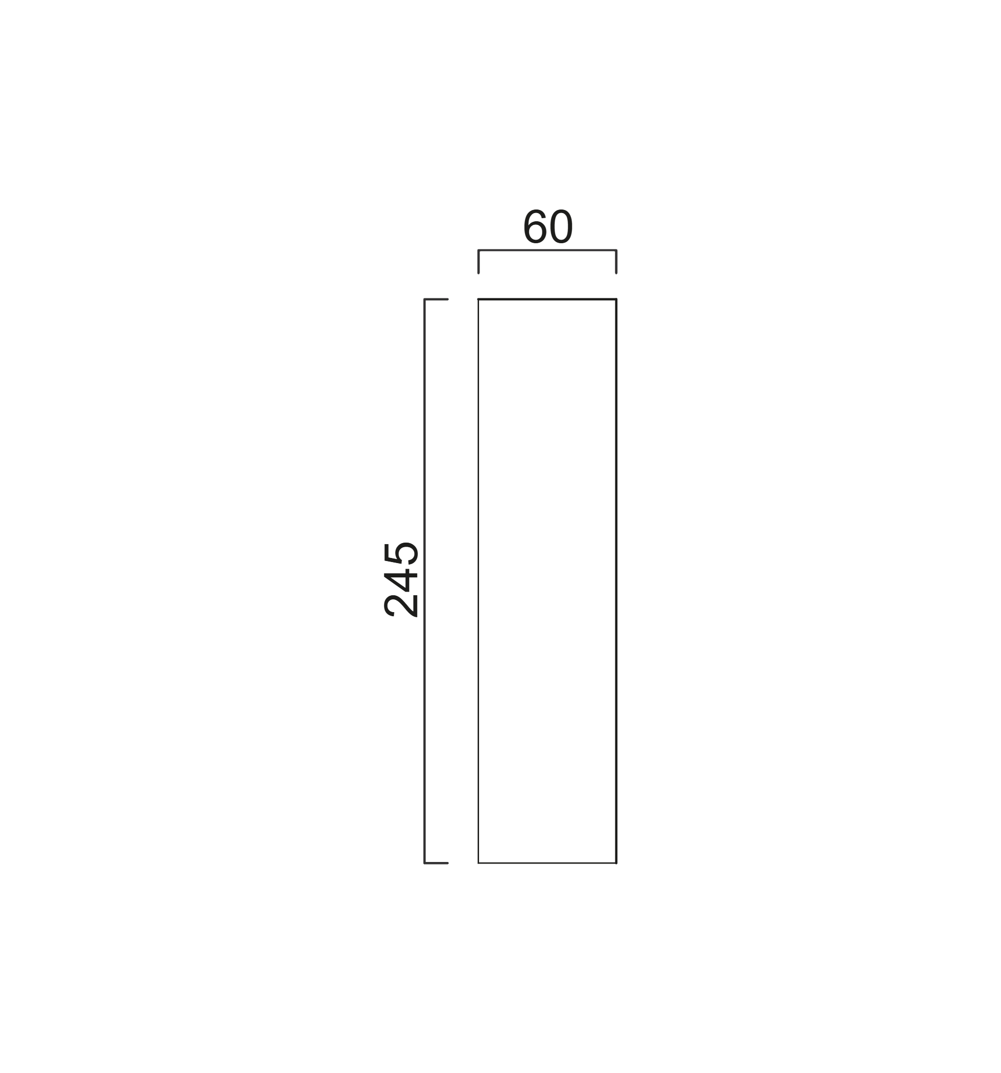 Schéma Panneau plat 245cm