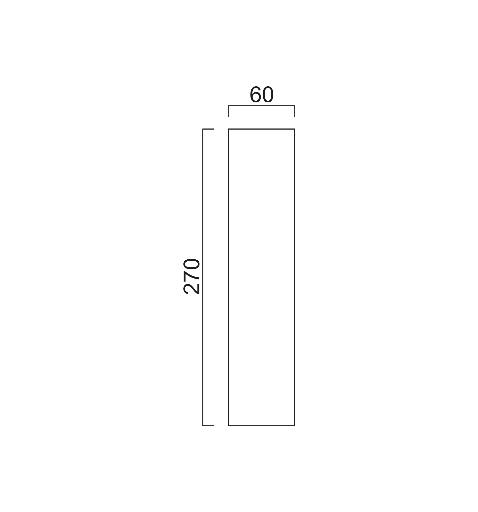 Schéma Panneau plat 270cm